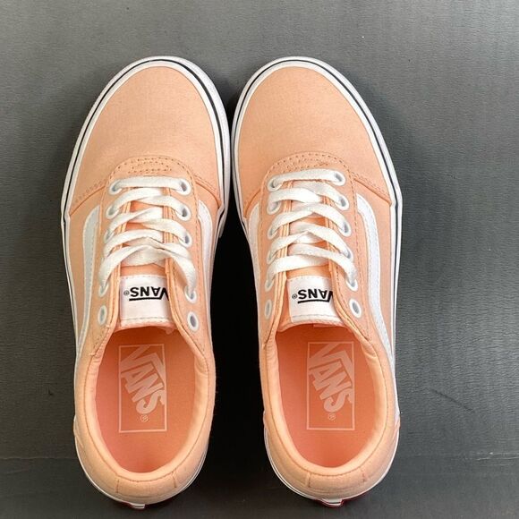 VANS WARD Women's Tropical Peach Canvas Lace Up Sneakers Shoes size 6 - Picture 6 of 8